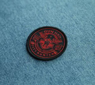 Merrowed Border Overlock Stoff Woven Patch